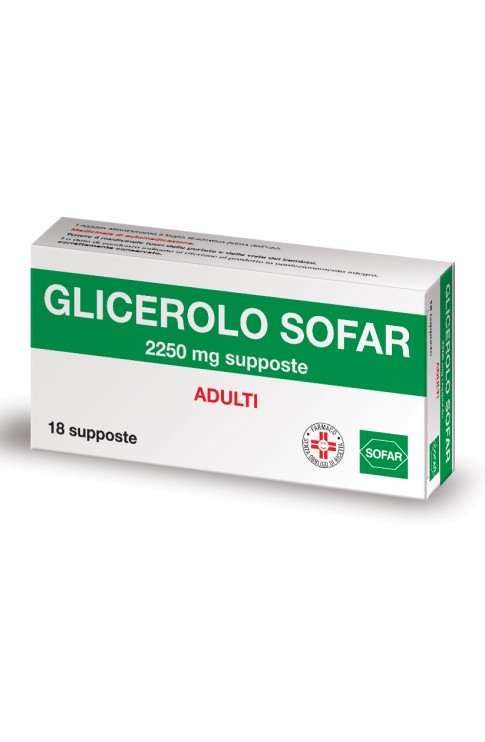 Glicerolo * ad 18 Supposte 2250 mg