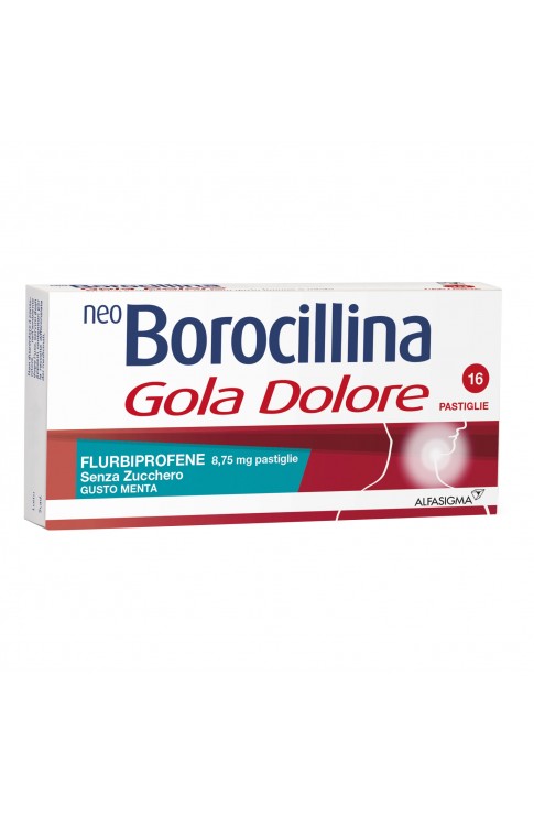 NeoBorocillina Gola Dolore 16 Pastiglie Senza Zucchero