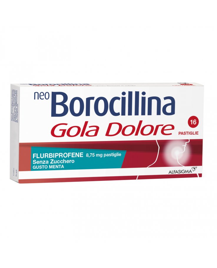 NeoBorocillina Gola Dolore 16 Pastiglie Senza Zucchero