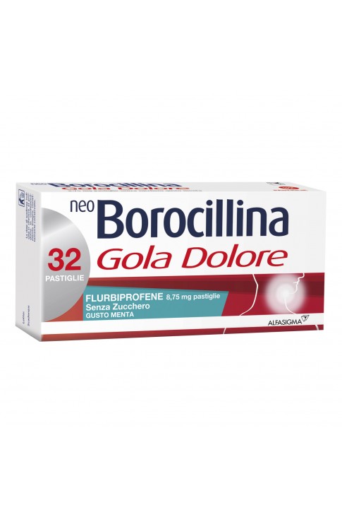 NeoBorocillina Gola Dolore 32 Pastiglie Senza Zucchero