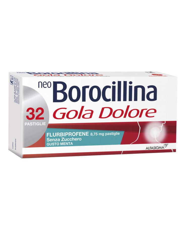 NeoBorocillina Gola Dolore 32 Pastiglie Senza Zucchero