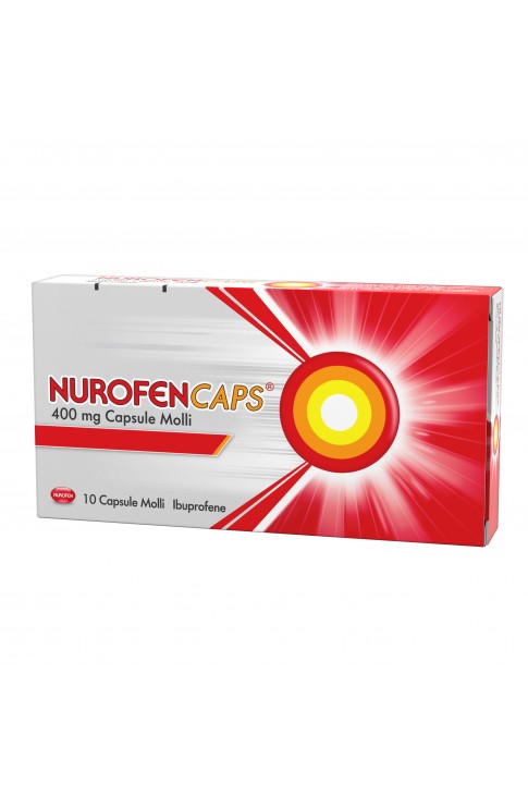 Nurofencaps 400mg 10 Capsule Antinfiammatorio e Antidolorifico Contro Febbre, Mal di Testa, Mal di Denti
