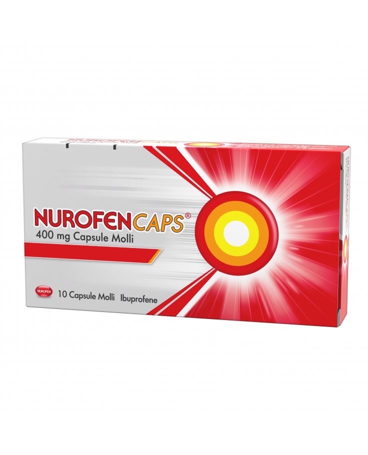 Nurofencaps 400mg 10 Capsule Antinfiammatorio e Antidolorifico Contro Febbre, Mal di Testa, Mal di Denti