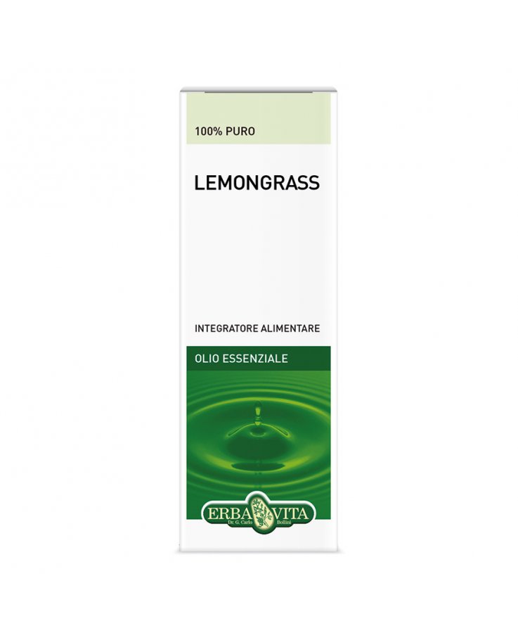 Lemongrass Olio Essenziale 10ml Flacone Erbavita
