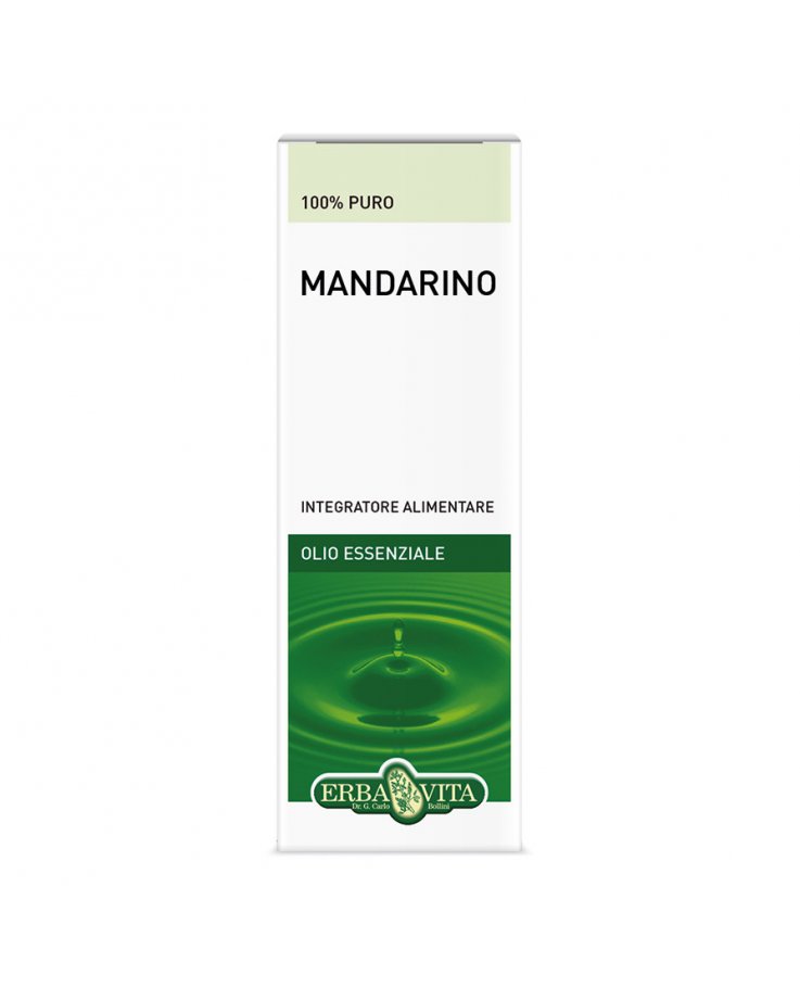 Mandarino Olio Essenziale 10ml Flacone Erbavita