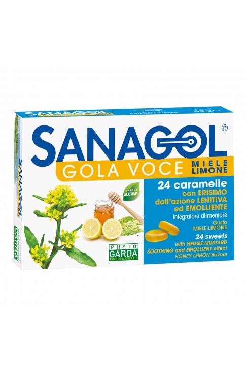Sanagol Gola Voce Miele Limone 24 Caramelle