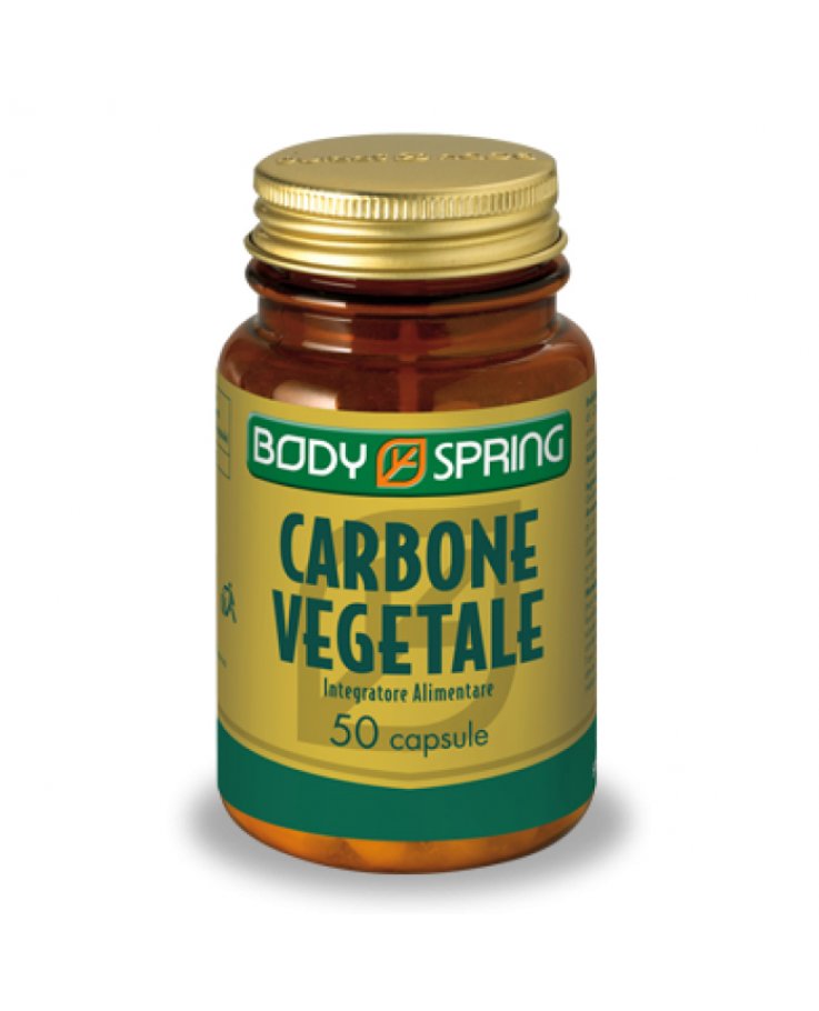 Body Spring Carbone Vegetale Integratore Alimentare 50 Capsule