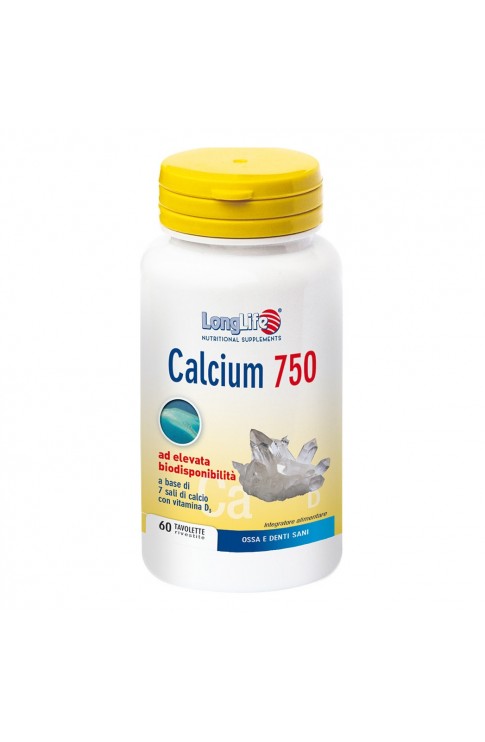 Longlife Calcium 750mg 60 Tavolette