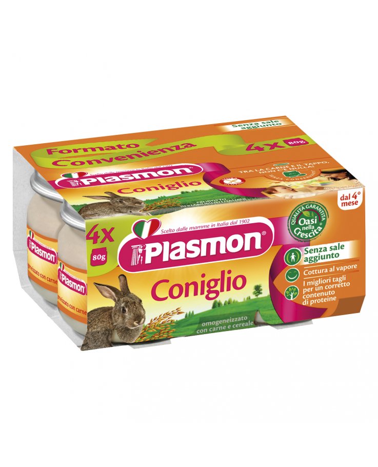 Plasmon Omog Coniglio 4x80g