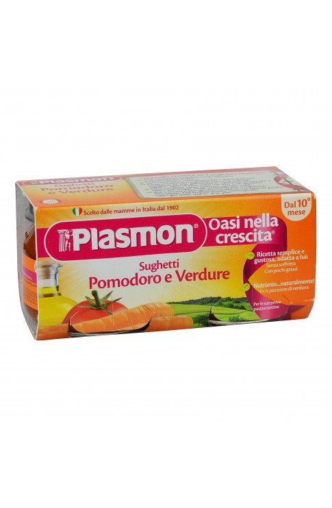 PLASMON Sughetti Pomodoro+Verdure 2x80g