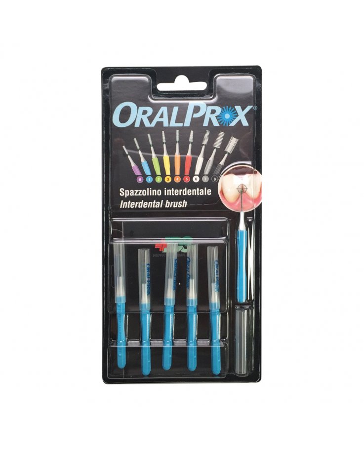 Oralprox Blister 6 pezzi Mis 1 Azzurro