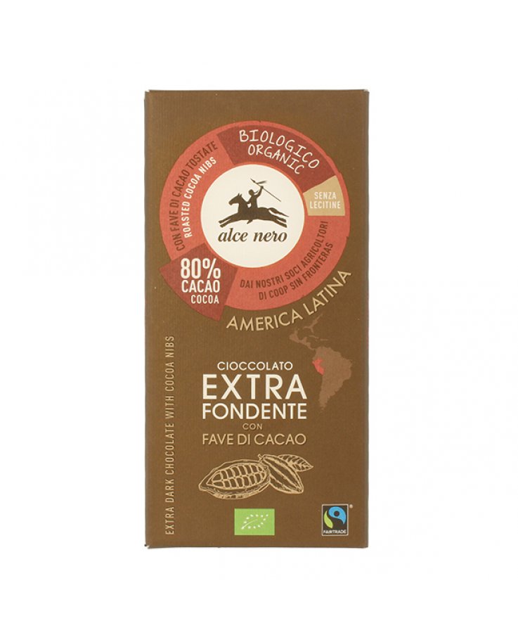 ALCE Tavoletta Cioccolato Extra - Fondente 100 g