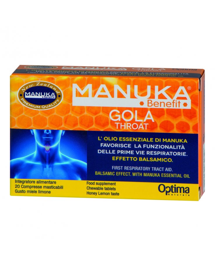Manuka Benefit Gola Throat 20 Compresse