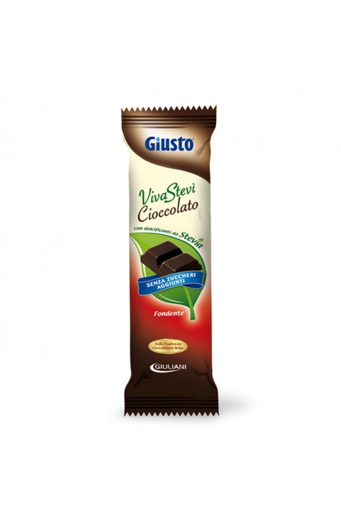 Giusto Senza Zucchero Cioccolato Con Stevia Fondente