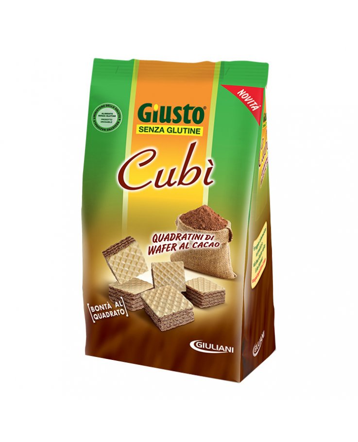 Giusto Senza Glutine Cubi' Wafer Cacao 175g