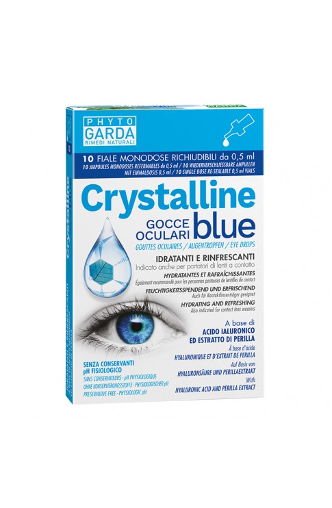 Crystalline Blue Gocce Oculari 10 Fiale Monodose