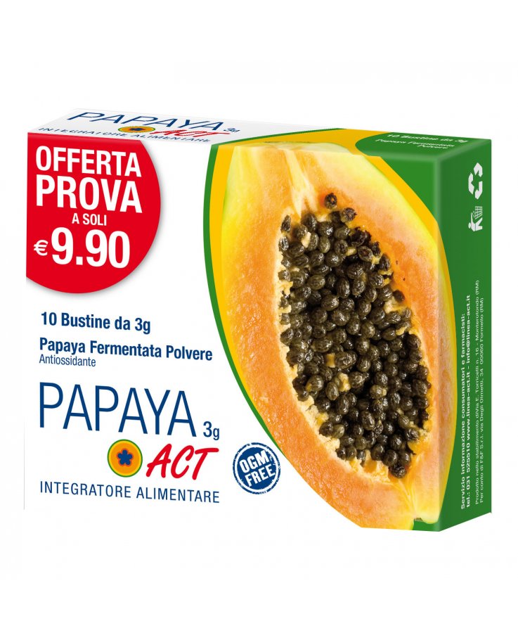 Papaya Act 10 Bustine 3g Ogm Free