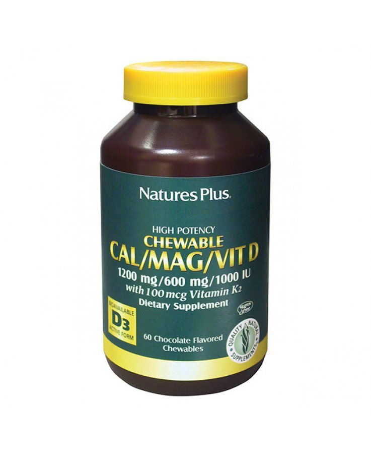 Cal - Mag - Vitamina D3 60 Tavolette Masticabili Cioccolato