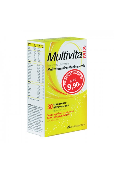 Multivitamix Effervescenti Senza Zucchero Senza Glutine 30 Compresse
