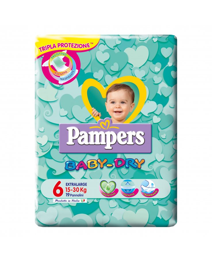 PAMPERS BABY DRY XL PB 19