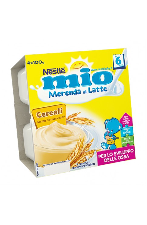 Nestle' Mio Merenda al Latte Cereali 4x100g
