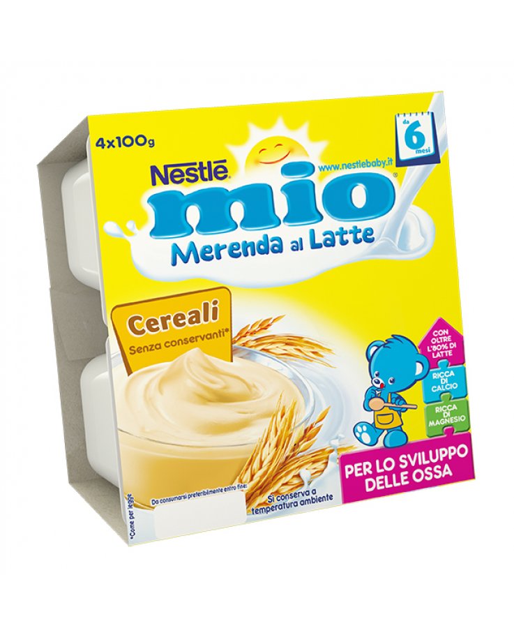 Nestle' Mio Merenda al Latte Cereali 4x100g