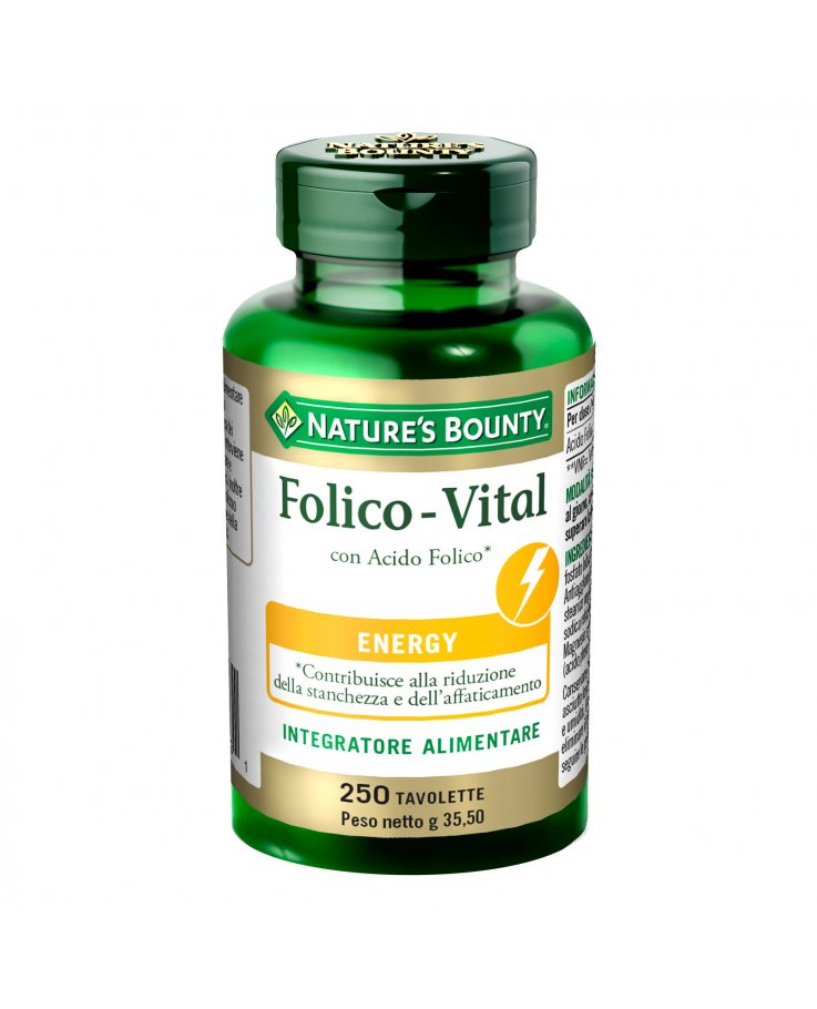 Nature's Bounty Folico - Vital 250 Tavolette