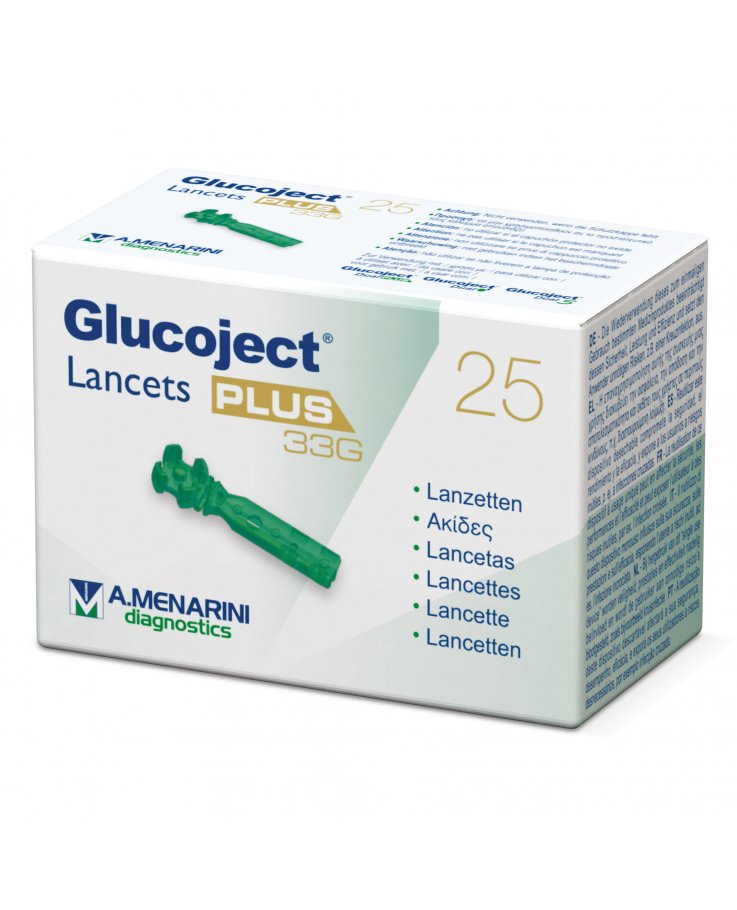 Glucoject Lancets Plus G33 25 pezzi