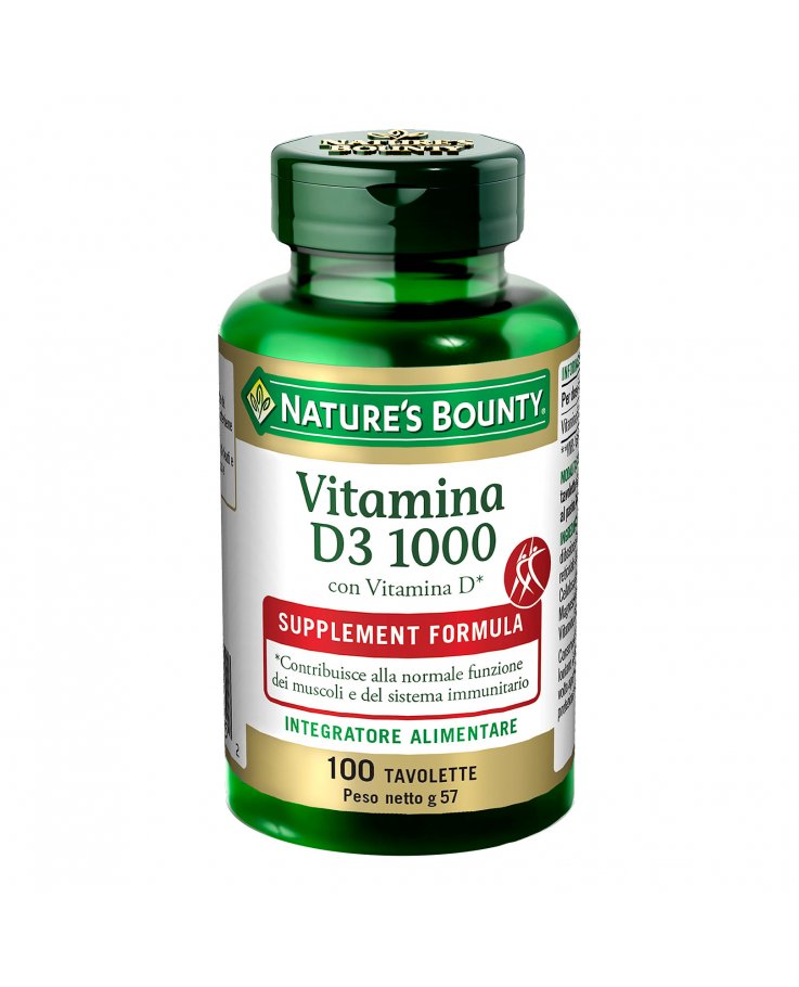 Nature's Bounty Vitamina D3 / 1000 100 Tavolette