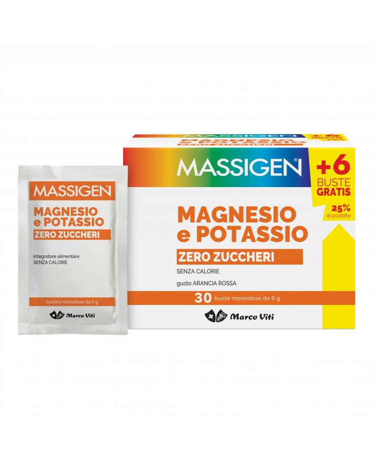 MASSIGEN MG+K Senza Zucchero 24+6 Bustine 6g