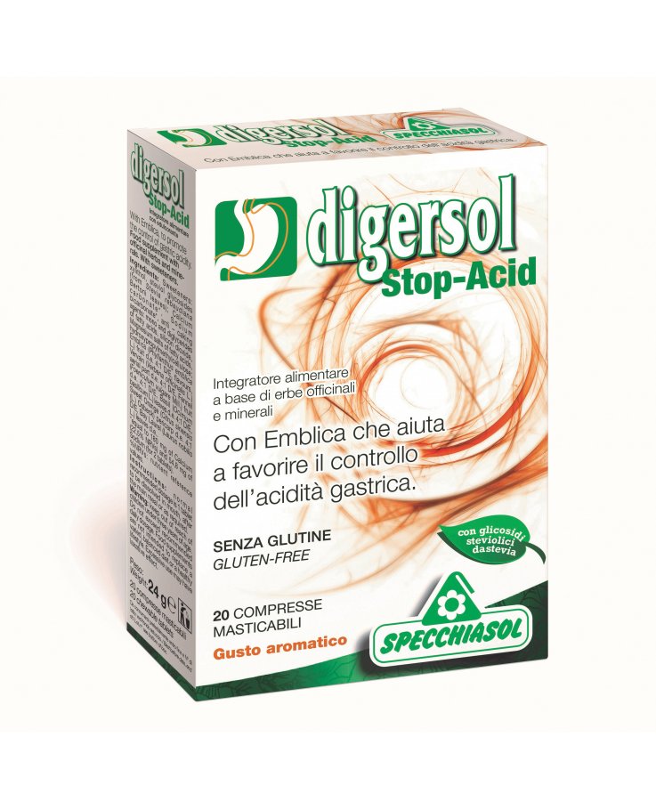 Digersol Stop-Acid Gusto Aromatico 20 Compresse Masticabili