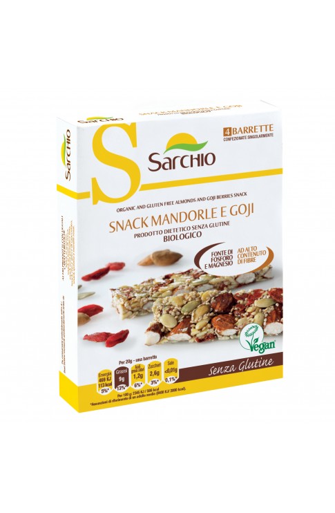 SARCHIO Snack Mandorle/Goji 80g