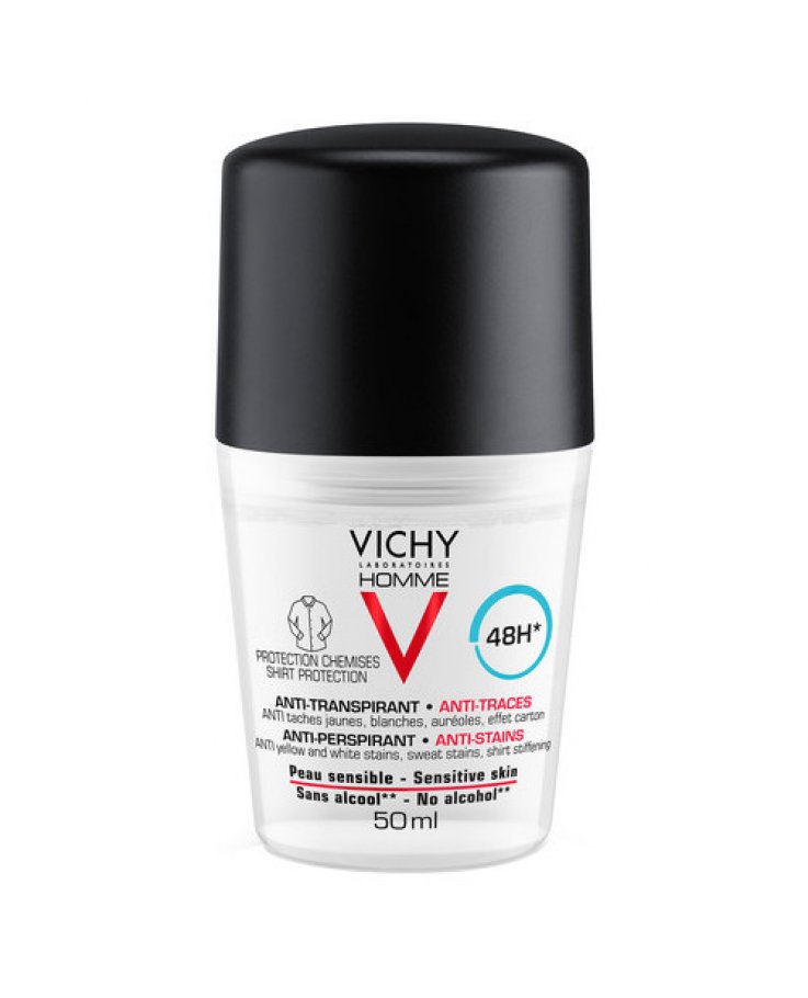 Vichy Homme Deodorante Roll-On Anti Macchie