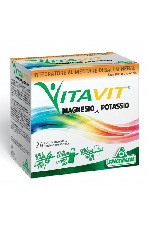 Vitavit Magnesio e Potassio Con Succo D'Arancia 24 Bustine Monodose