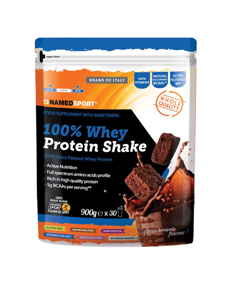 100% Whey Protein Shake Choco Brownie 900g