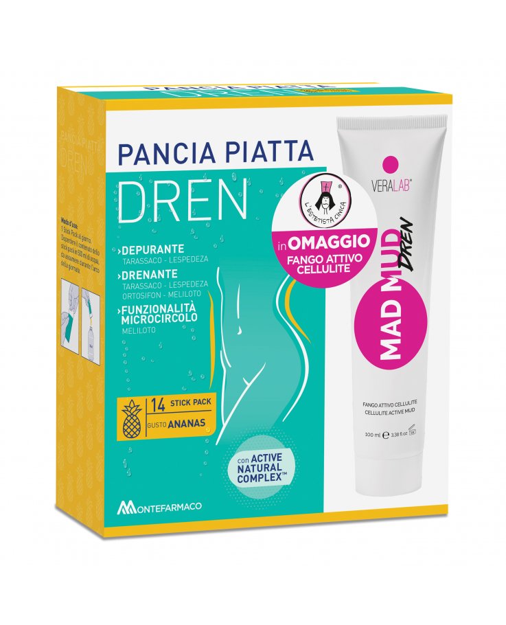 Pancia Piatta Dren Ananas 14 Bustine Stick Pack